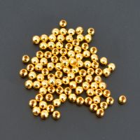 Metal Lure Beads Round Fishing Mini Beads 100pcs/lot [hot]Brass Fishing DIY Gold Beads Spoon Fishing Silver 2mm/2.4mm/3mm/4mm