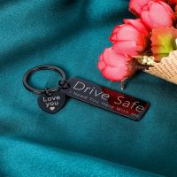 Love You Key Chain Keyrings Gift Drive Safe I Need You Here with Me Keychains Couples Boyfriend Gift for Husband Birthday Key Chains