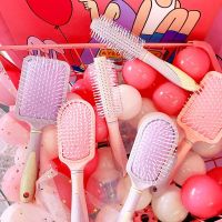 【BEIBEI】 Cute Airbag Massage Comb Girl Pink Air Cushion Comb Anti-static Long Hair Comb Curly Hair Comb D