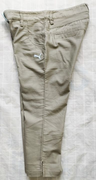 กางเกงลำลองงานแบรนด์ดัง-japan-กางเกง-5-ส่วนผู้หญิง-สีเทาเขียว-ไซส์-m30-สภาพเหมือนใหม่-งานโล๊ะช็อป