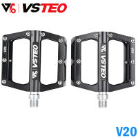 Bicycle Pedal VSTEO V20 Ultralight Aluminum Alloy Colorful Hollow Anti-Skid Bearing Mountain Bike Accessories MTB Foot Pedals