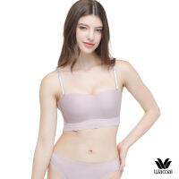 Wacoal Go Girls Smart Size Wavy Top บราเกาะอกไร้โครงวาโก้ กระชับสบาย รุ่น WB3Y31