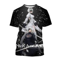 Nier Automata 3D Printing T-shirt Anime Game ผู้ชายแฟชั่นสตรีทแวร์เสื้อยืดแขนสั้นขนาดใหญ่เสื้อยืดเสื้อยืดเสื้อผ้าด้านบน XS-5XL