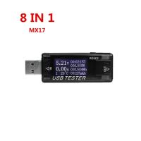 【✔In stock】 dianlan09 Version8อัปเกรด/9/10 In 1 Qc2.0 3.0 4-30V กำลังไฟฟ้าความจุ Usb เครื่องทดสอบแรงดันไฟฟ้าปัจจุบันมิเตอร์โวลต์มิเตอร์แอมมิเตอร์