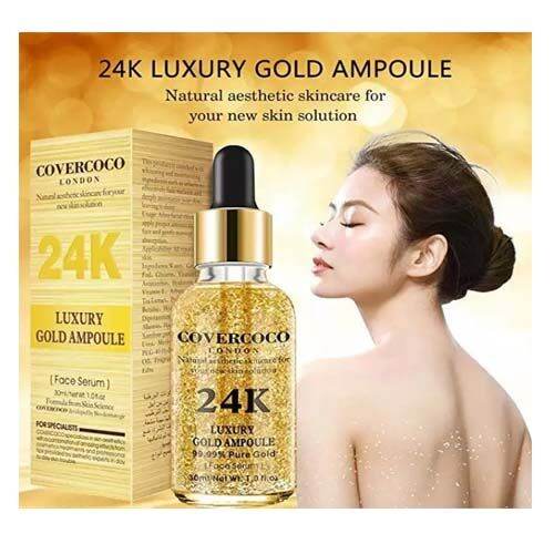 {Ready Stock} COVER COCO 24K LUXURY GOLD AMPOULE FACE SERUM COVERCOCO ...