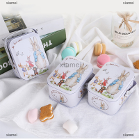 xiamei White Rabbit toffee Tin สามารถเก็บกระเป๋าเดินทางขนาดเล็กสามารถกล่องของขวัญขนมโลหะดีบุก