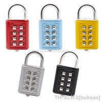 【CC】卍  4 Digit  Push Combination Padlock Multiple Colors Number Luggage Code Lock Accessories