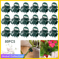 100Pcs สวนคลิปพลาสติกรองรับ Orchid Stem คลิปสำหรับ Vine ผักดอกไม้ผูก Bundle สาขาหนีบเครื่องมือทำสวน