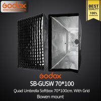 Godox Softbox SB-GUSW 70*100 cm. With Grid - [ Bowen Mount ] Quad Umbrella Softbox วิดีโอ รีวิว Live ถ่ายรูปติบัตร