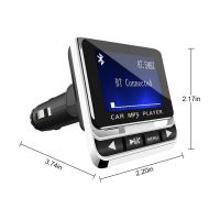 Car Bluetooth-compatible Music Player Radio Transmitter Noise Reduction LED Screen Tablet Mobile Phone Adapter