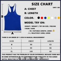 Mens Low Chest Singlets Pure color Sports Fitness I-shaped vest Loose Body-building Sleeveless Muscle Men Gym Singlets