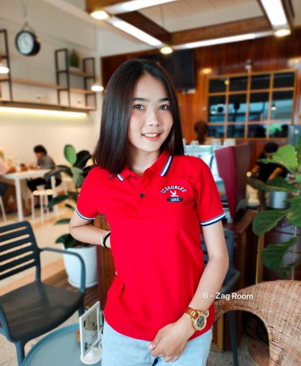 เสื้อยืดคอปกหญิง-cc-oo-ผ้าจูติ-6-สี-polo-women-s-m-l-xl-polo-03-women