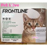 Frontline Plus nhỏ gáy diệt ve rận, bọ chét trên mèo 1 hộp x 3 tuýp