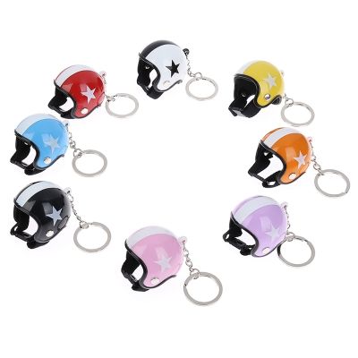 ☊☒✚ Hot Sale Creative Fashion Motorcycle Key Chain Mini Sport Motorcycle Safety Helmet Pendant Keychain Car Accessories