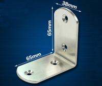 ஐ卍 2 Pieces 65x65x38mm Stainless Steel Right Angle Corner Bracket Thinckness 3mm