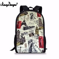 NOISYDESIGNS Backpack London Fashion Women School Backpack Women Backpack Personalized School Bag Teenage Girls Mochilas Female