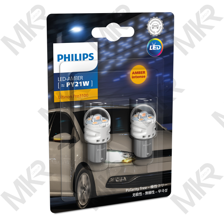 philips-หลอดเลี้ยว-ultinon-pro3100-led-สีส้ม-หลอดเขี้ยว-1-ไส้-py21