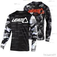 【hot】✽  Mens Downhill Jerseys HISERWA LEATT MTB Motorcycle Jersey Offroad T-shirt