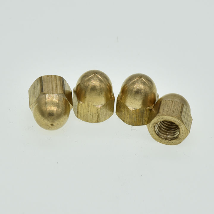 jie-yuan-20-5-2pcs-din1587-m3-m4-m5-m6-m8-m10-m12-m14-m16หมวกทองเหลือง-hex-nuts-ตกแต่งโดมฝาครอบครึ่งวงกลม-acorn-nut