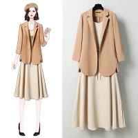 [Saiz besar] a Korea longgar dan nipis saman jaket suspender pakaian Women Blazer 女西装外套