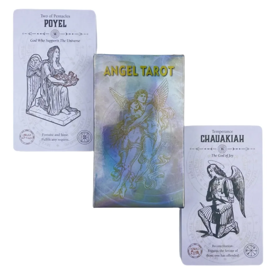 Romantic Love Angel Tarot Cartões Adivinhação Deck Inglês Versões Edição  Oracle Board Playing Table Games For