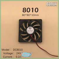 Danux พัดลมไร้แปรงถ่านเคสคอมพิวเตอร์พัดลมทำความเย็น5V 12V 24V ปลอกแบริงพัดลมทำความเย็นซีพียูเย็นพร้อมแหวนประดับ