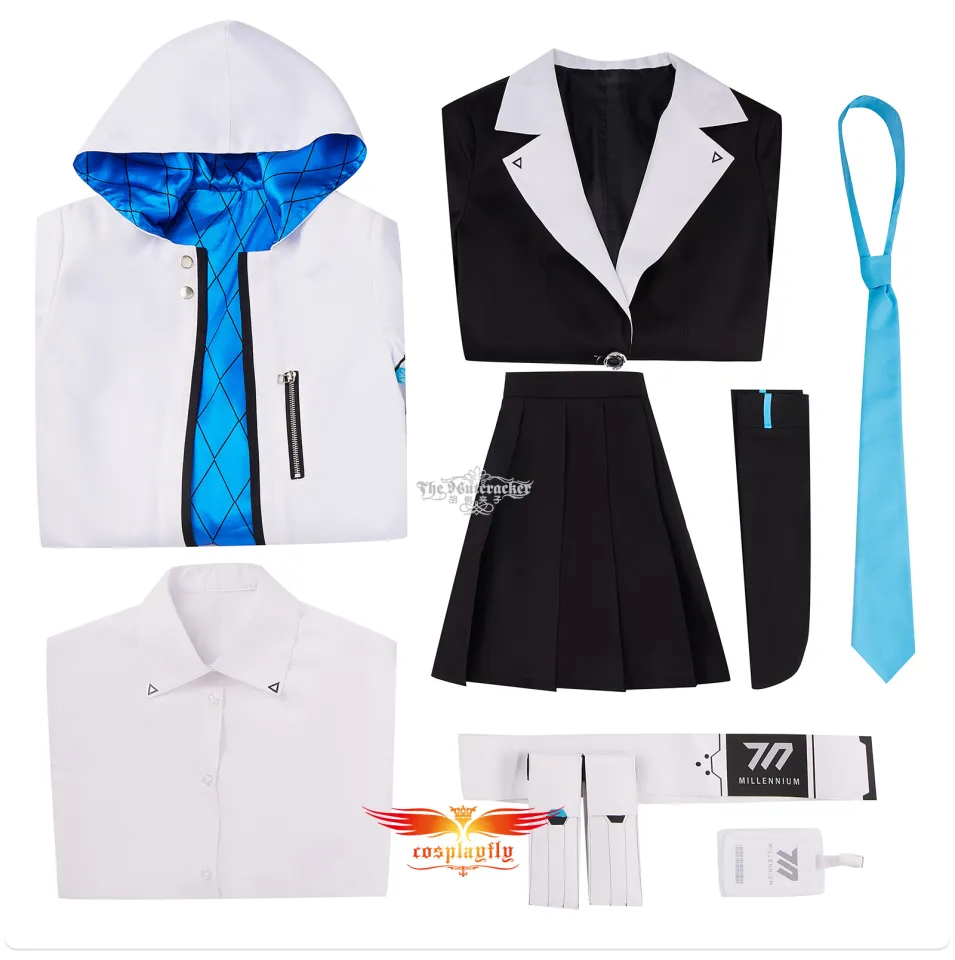 Blue Archive Wiki Hayase Yuka Cosplay Hayase Yuka Uniform Set Halloween  Costumes for Women Hayase Yuka T Shirt Coat Set