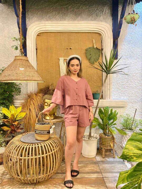 KATELLA LINEN SET Lazada PH