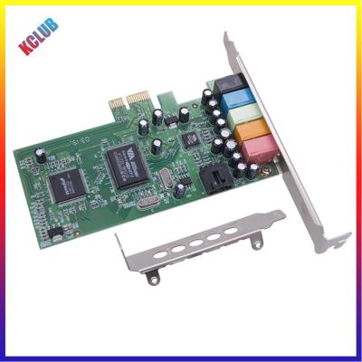 PCI-E ซาวน์การ์ดดิจิทัลสัญญาณเสียงชิปเซ็ต CMI8738อะแดปเตอร์เสียงดิจิตอล5.1ช่องการ์ดเสียงแบบพกพาสำหรับ3D เล่นเกมเพลง