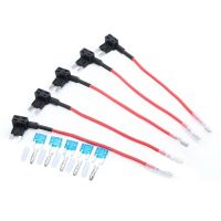 5 Pcs Automotive Mini 15A Car Fuse Box Holder Splitter Devices Electrical Appliances Auto Parts Supply Fuses For RV Cars Set Fuses Accessories