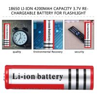 ELEC 18650 Li-Ion แบตเตอรี่แบบชาร์จไฟได้แบบพกพาความจุขนาดใหญ่ประสิทธิภาพสูง