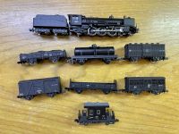 ACE N Steamer C5365 Tomix Freight Wagons 7 cars set. Black Beast. Fully tested, as new(GL14)  ชุด ACE N Steamer C5365 และ Tomix Freight Wagons 7 คัน สัตว์ร้ายสีดำ ผ่านการทดสอบอย่างสมบูรณ์เหมือนใหม่