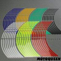 【hot】♞∈  16 17  18  Rims Decals Motorcycle Car Wheels Reflective Stickers Stripes Motorbike benelli