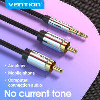 【COD】Vention สายสัญญาณเสียง 3.5 มม. ถึง 2 ชาย RCA อะแดปเตอร์สายไฮไฟสำหรับโทรศัพท์มือถือแล็ปท็อปเดสก์ท็อป MP3 3.5 มม. ถึง 2 สายอะแดปเตอร์ RCA