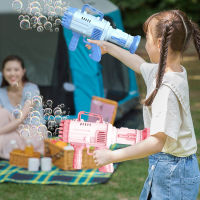 32 Holes Kids Gatling Bubble Toy Electric Automatic Bubble Machine Soap Water Summer Outdoor Toys