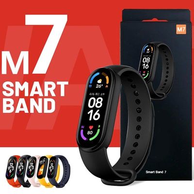 ▥❒ Band 7 Smart Watch ผู้ชายผู้หญิง Smartband Heart Rate Smartwatch Fitness Tracker ความดันโลหิต Sport สร้อยข้อมือสมาร์ทสำหรับ Band 7