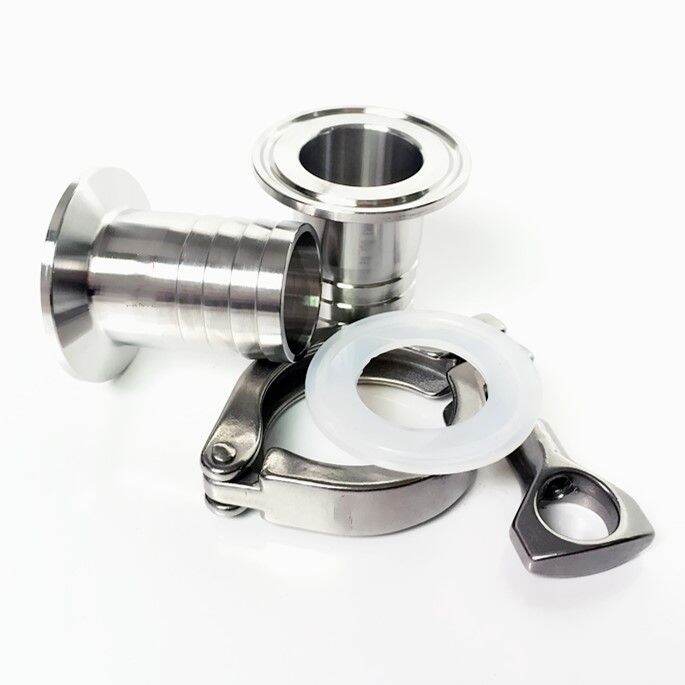 3/4" OD 19MM Sanitary Hose Barb Ferrule OD 50.5MM +1.5" Tri Clamp