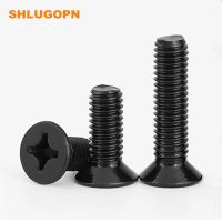 M1.2 M1.4  50pcs Flat Head Phillips Screws Laptop Notebook Screws Set Kit for computer small screw Black screw Nails Screws  Fasteners