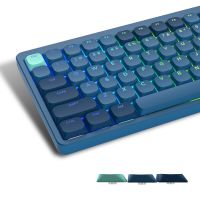 144/137 Key Low Profile blue PBT Keycap Backlit Keycaps for 60% 61/87/104 Cherry Gateron MX Gamer Mechanical Keyboard