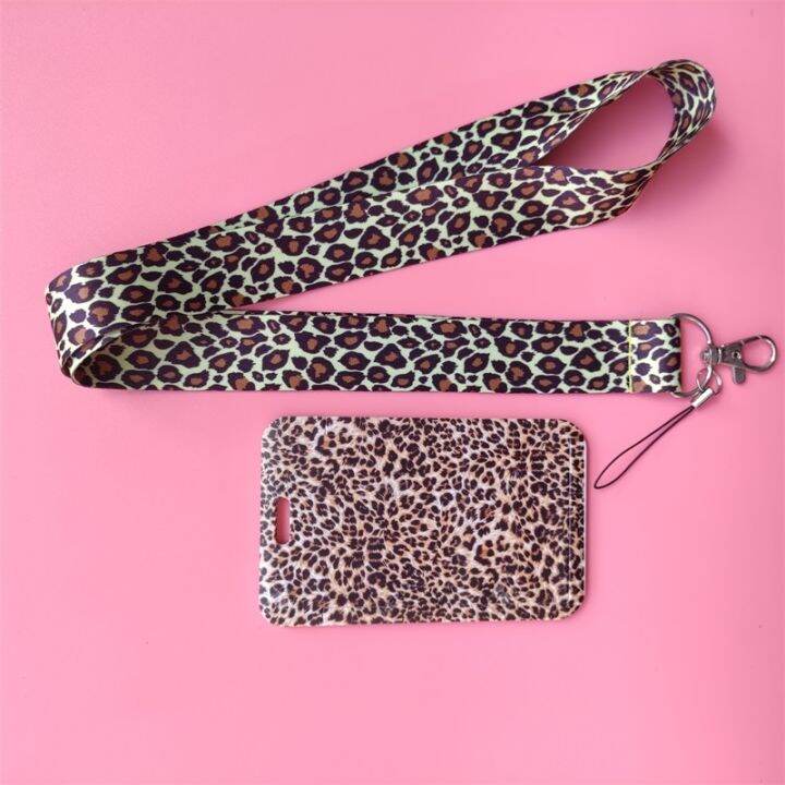 hot-dt-fashion-leopard-print-name-card-student-campus-hanging-neck-holder-lanyard-id-drop-shipping