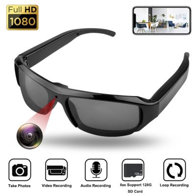 hot【DT】◙♧  Glasses 1080P Video Take Photo Outdoor Recorder Cycling Wearable Protable