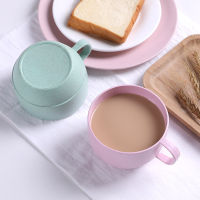 Drinking Cup wheat milk cup straw coffee cup Breakfast Tea Cup Mug simple drinking cup coffee cup water cup tea cup mug