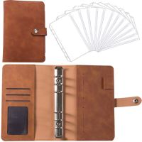 Personal Leather Notepad Cover 6 Ring DIY Binder Notebook Cover Diary Agenda Planner Paper Cover School Stationery Supplies