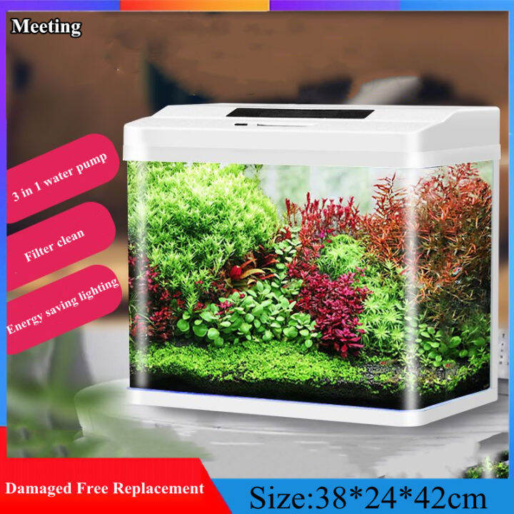 [MEETING] Desktop Home Aquarium Ultrawhite Glass Small Tank Living