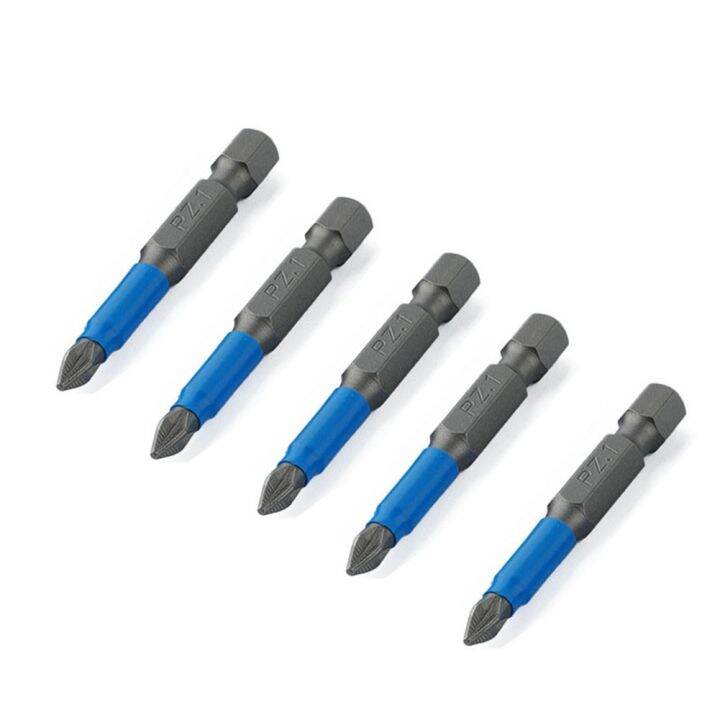 【MOREFINE】 PH2 Screwdriver Bit Set PH3 PZ1 Wear Resistance 5* 5pcs