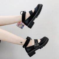 [COD] dress shoes jk leather Japanese-style basic models womens 2020 summer new black all-match British school