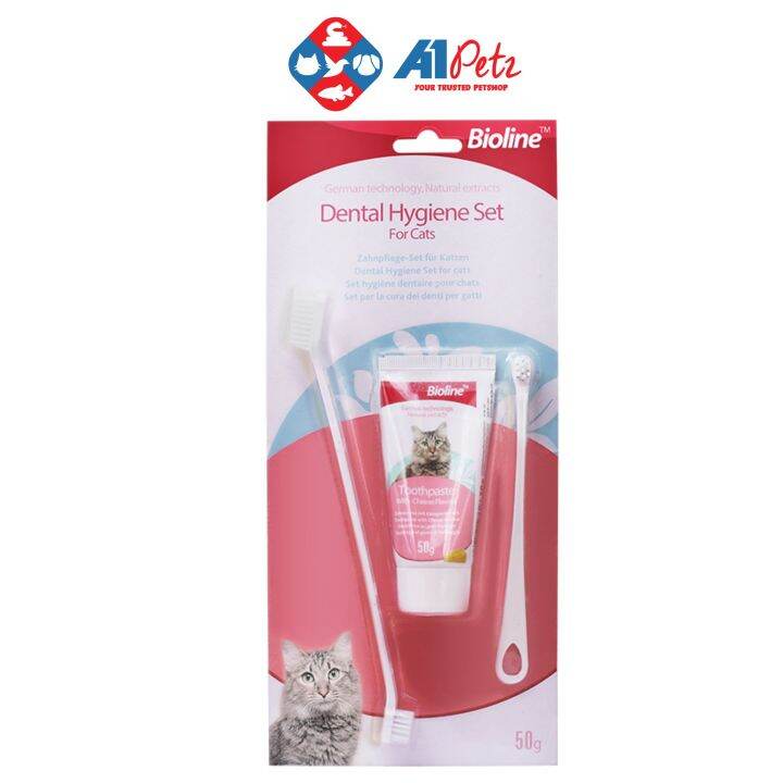 Bioline Dental Hygiene Set for Cats 50g | Lazada PH