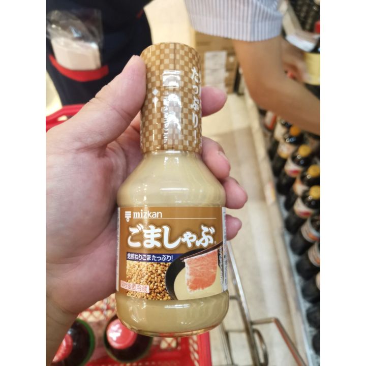 อาหารนำเข้า-japanese-tea-bug-sauce-for-shabu-dk-mizkan-goma-shabu-250ml250g