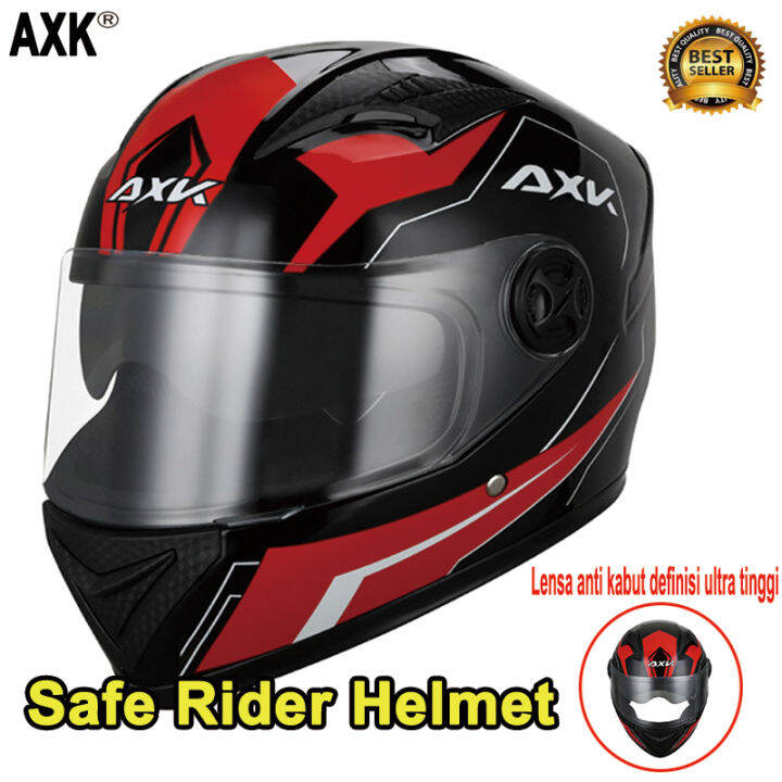 AXK Helm kyt helm cowok keren 2023 kyt 3 pilihan warna (merah, ungu