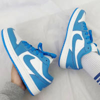 New sneakers mens 1 North Carolina blue low-top womens shoes  mens shoes basketball shoes female students Korean version of breathable shoes